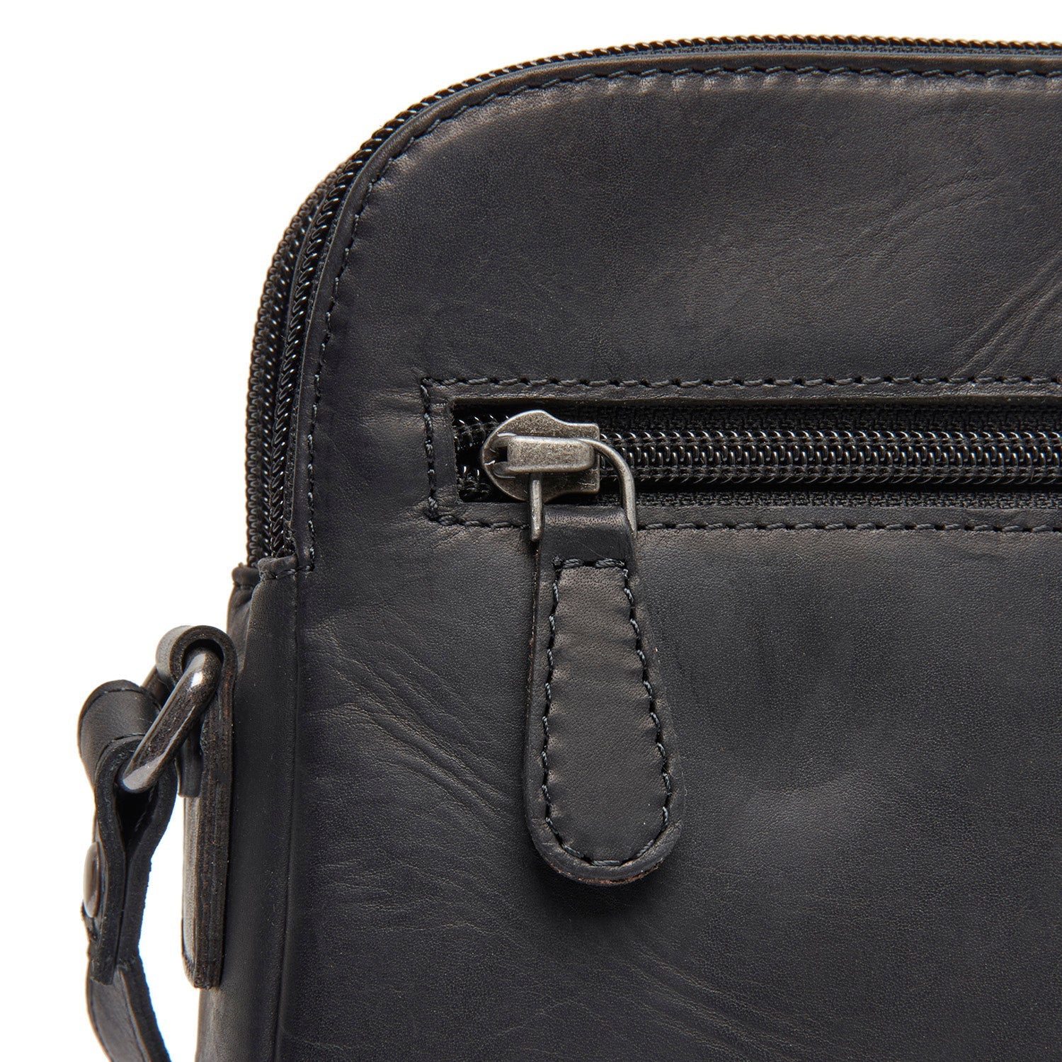 Black Leather Crossbody Bag Vionne, product view 3