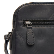 Black Leather Crossbody Bag Vionne, product view 3