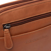 Cognac Leather Crossbody Bag Vionne, product view 2