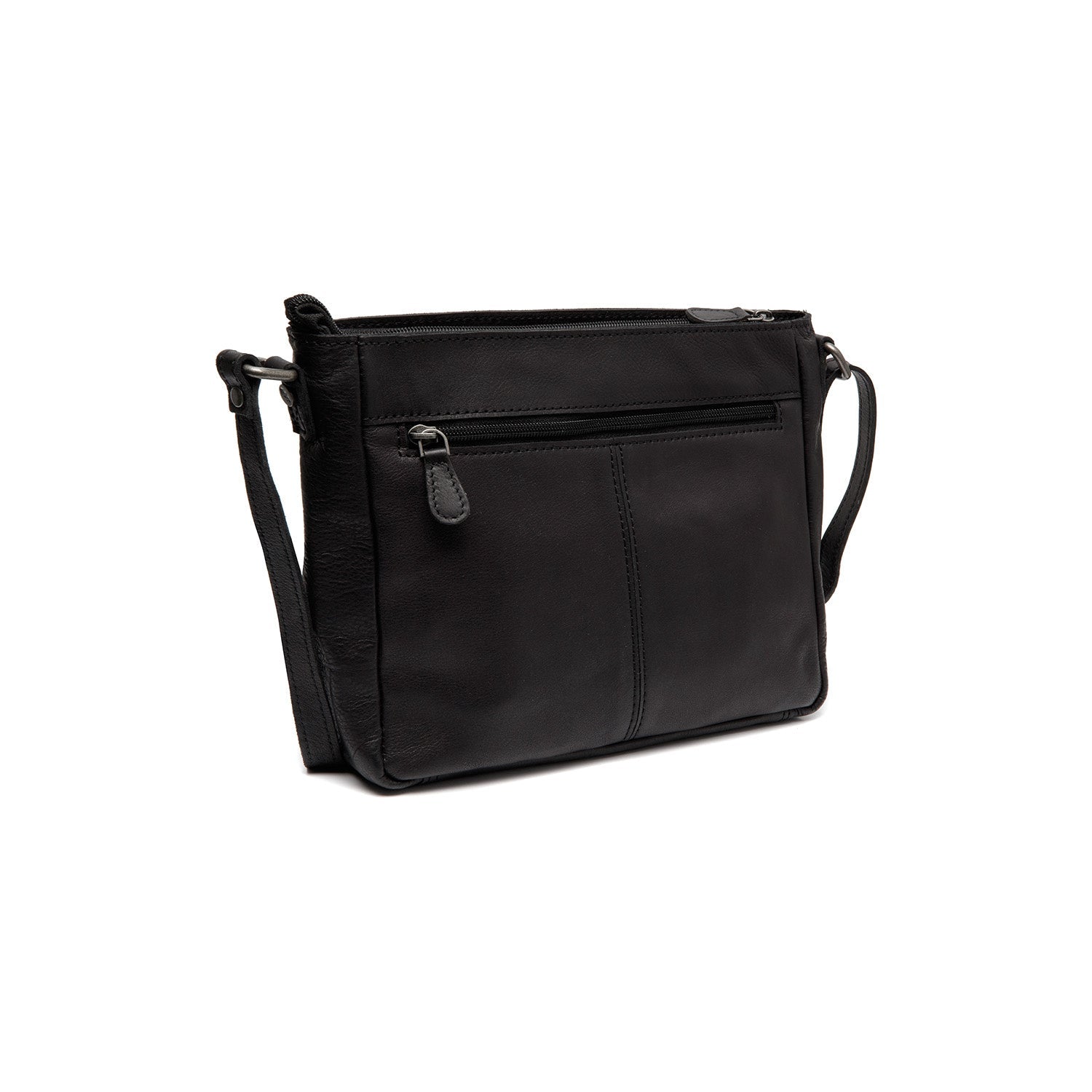 Black Leather Crossbody Bag Weimar, detail view 4