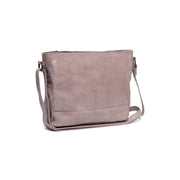 Lavender Lilac Leather Crossbody Bag Weimar, front view