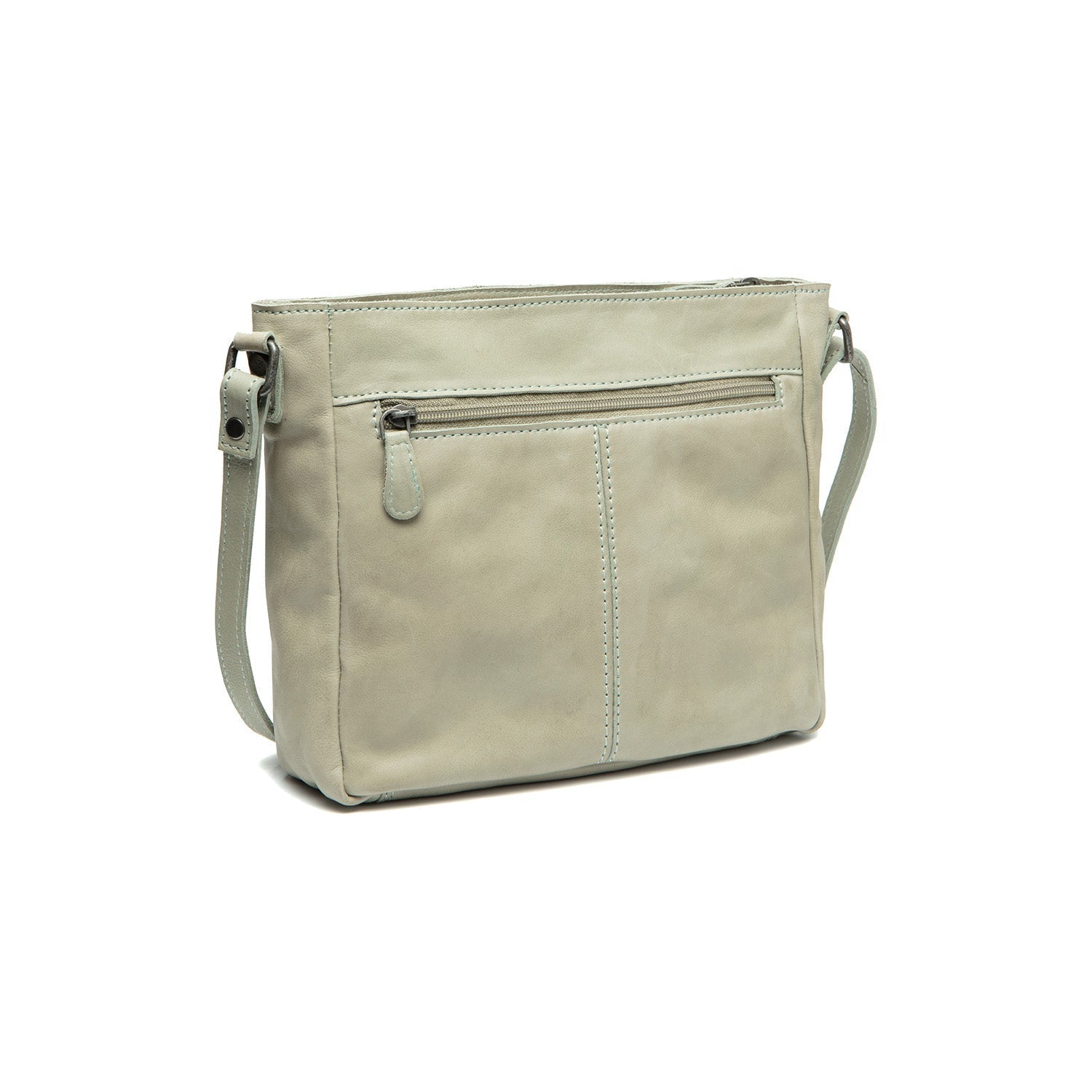 Ocean Green Leather Crossbody Bag Weimar, detail view 4