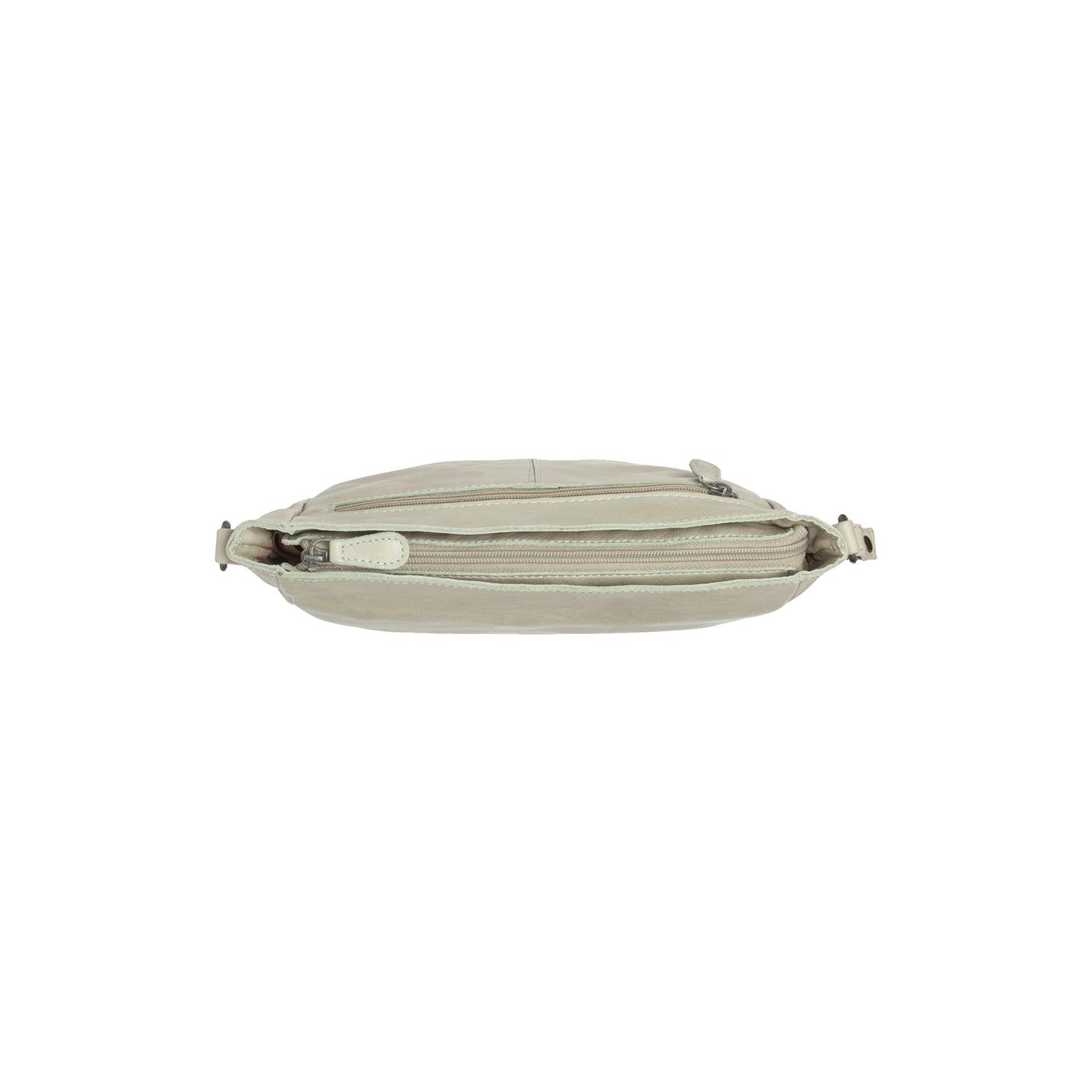 Ocean Green Leather Crossbody Bag Weimar, product view 3
