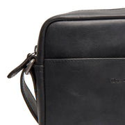 Black Leather Crossbody Bag Westmere, product view 3