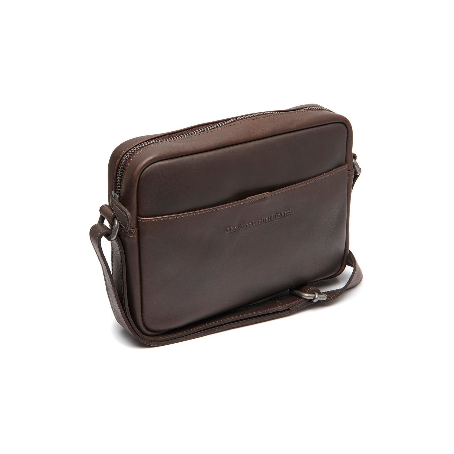 Brown Leather Crossbody Bag Westmere, front view