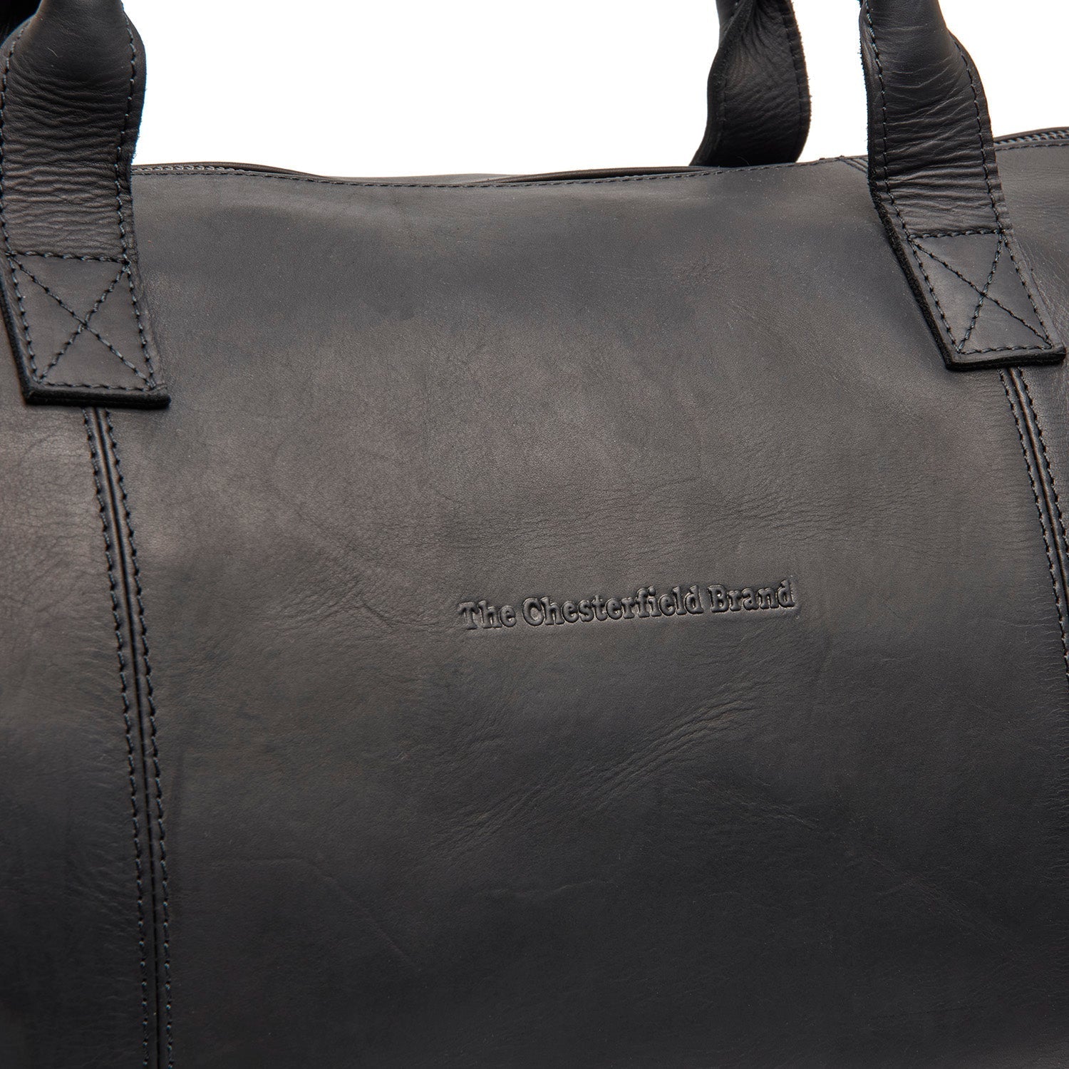 Black Leather Garment Bag Finlay, detail view 1