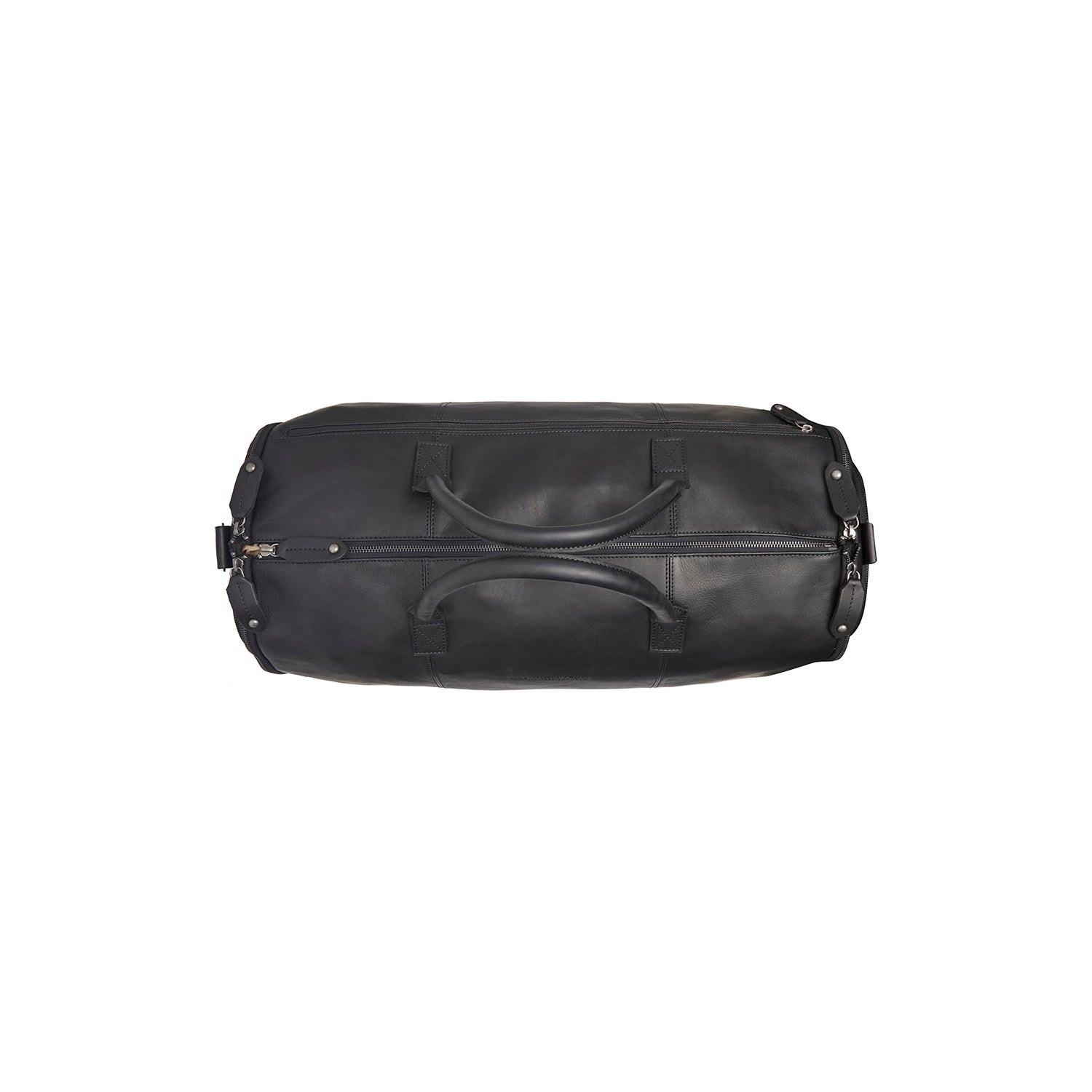 Black Leather Garment Bag Finlay, detail view 3