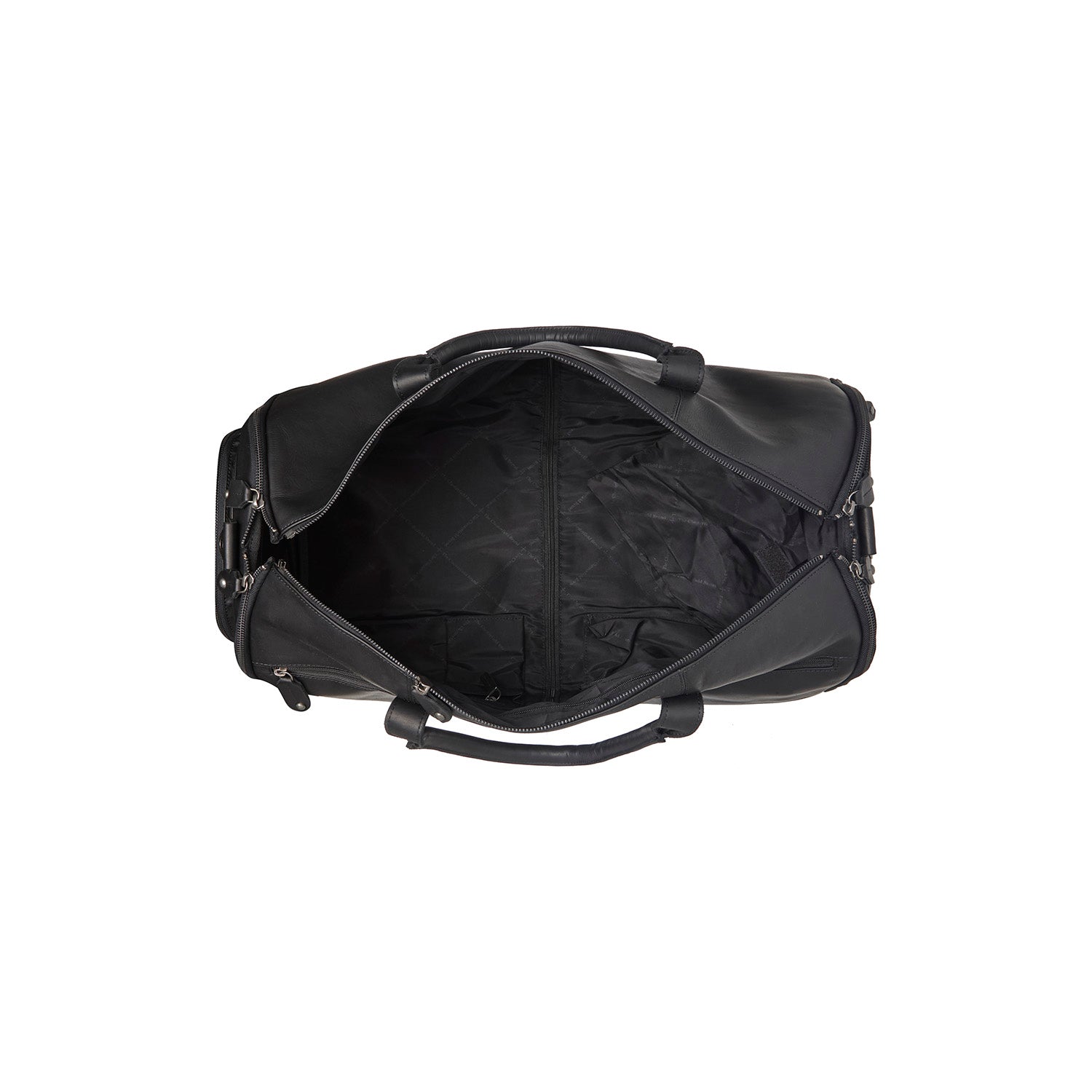 Black Leather Garment Bag Finlay, detail view 4