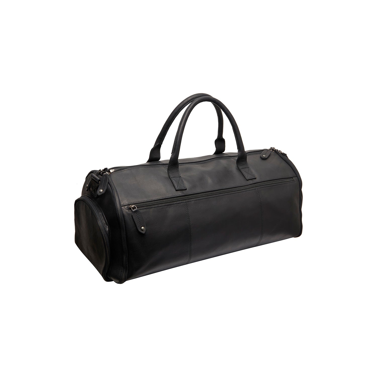 Black Leather Garment Bag Finlay, detail view 5
