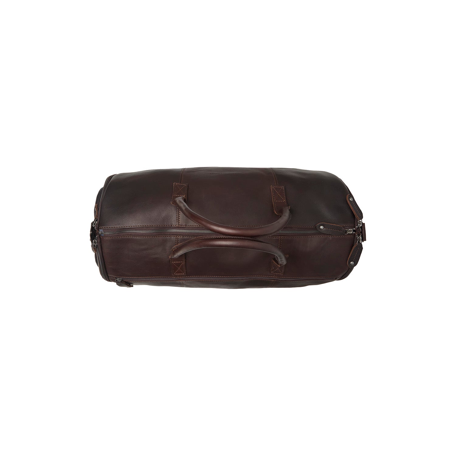Brown Leather Garment Bag Finlay, detail view 3