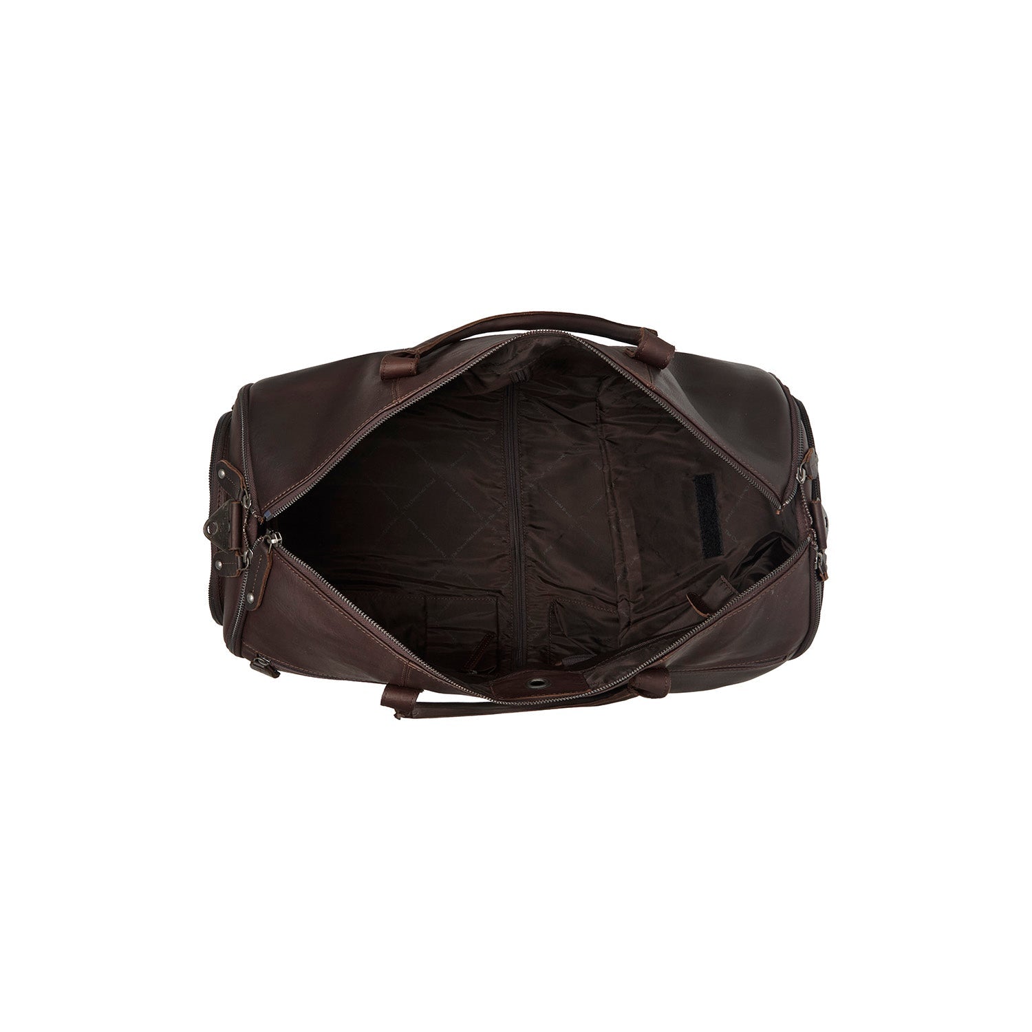 Brown Leather Garment Bag Finlay, detail view 4