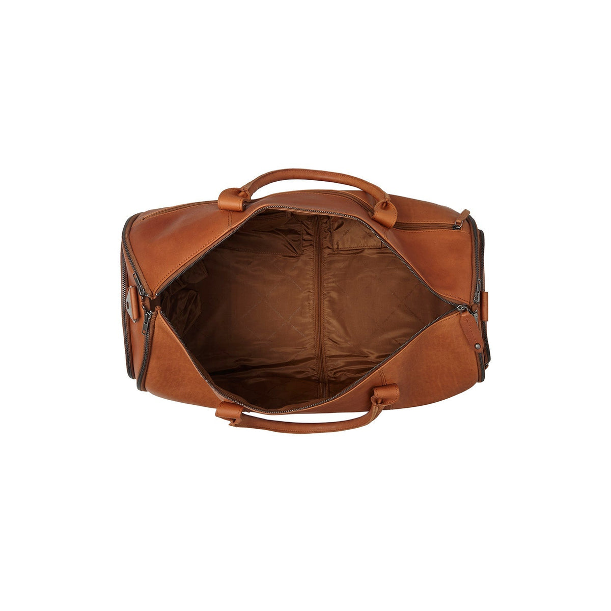Cognac Leather Garment Bag Finlay, detail view 4