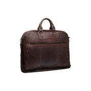 Brown Leather Garment Bag Josh, front view