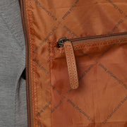Cognac Leather Garment Bag Josh, detail view 6
