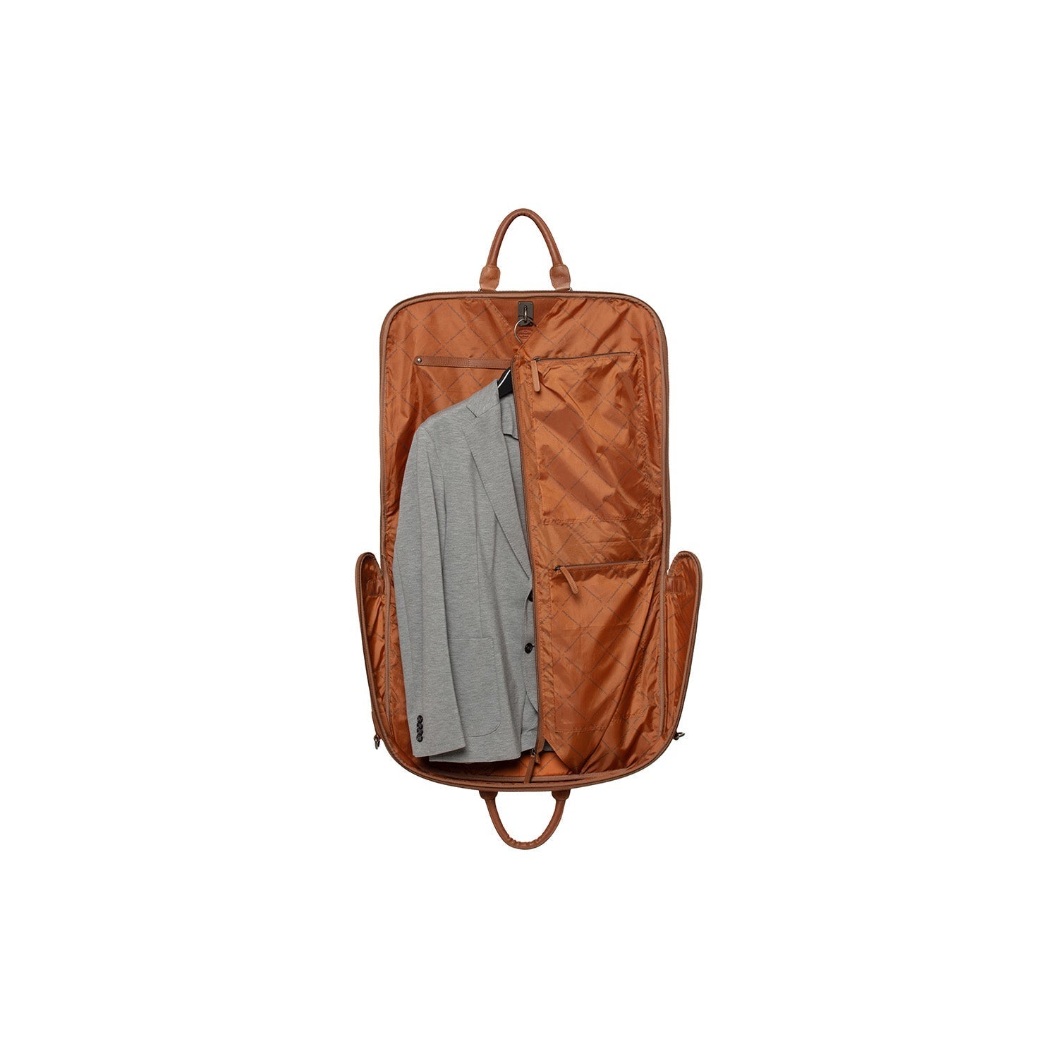 Cognac Leather Garment Bag Josh, product view 2