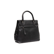 Black Leather Handbag Angera, detail view 4