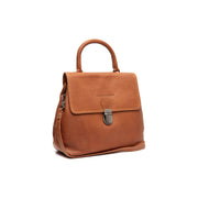 Cognac Leather Handbag Angera, front view