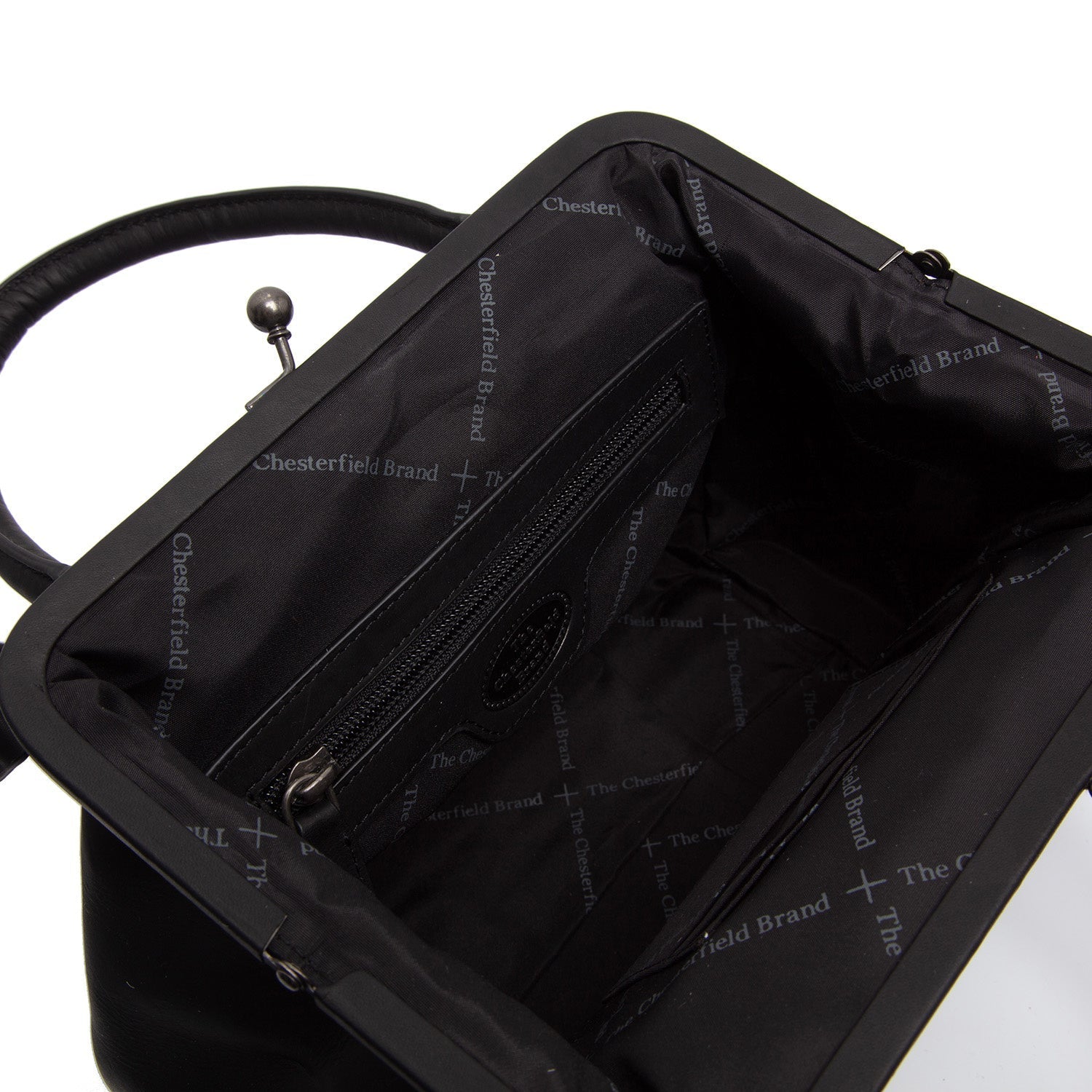 Black Leather Handbag Chili, detail view 1