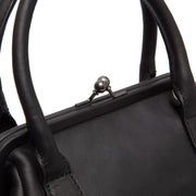Black Leather Handbag Chili, product view 2