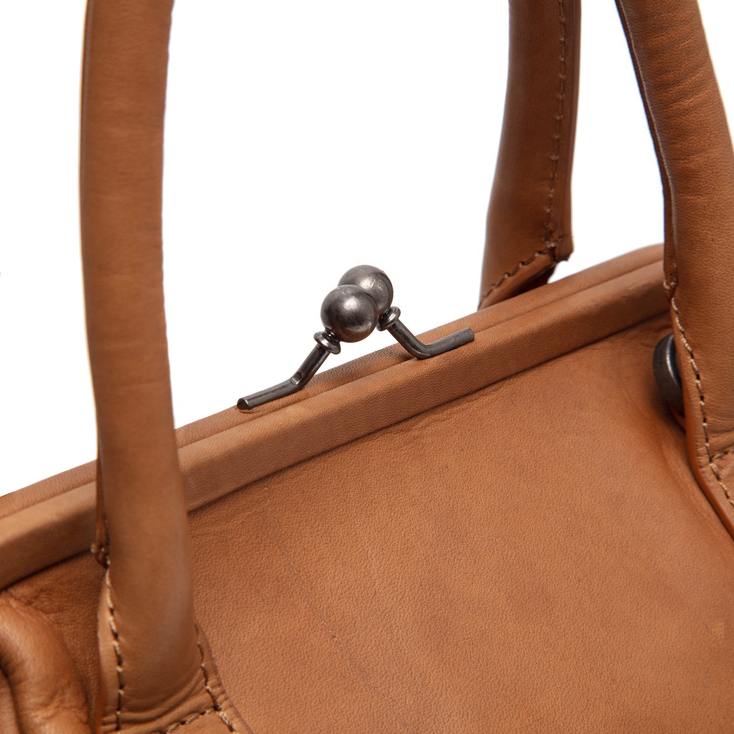 Cognac Leather Handbag Chili, detail view 3