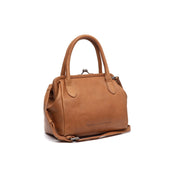 Cognac Leather Handbag Chili, front view