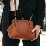 Cognac Leather Handbag Chili, product view 2