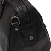 Black Leather Handbag Dalford, detail view 1