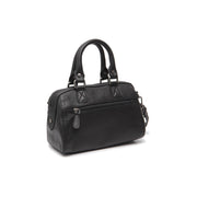 Black Leather Handbag Dalford, detail view 4