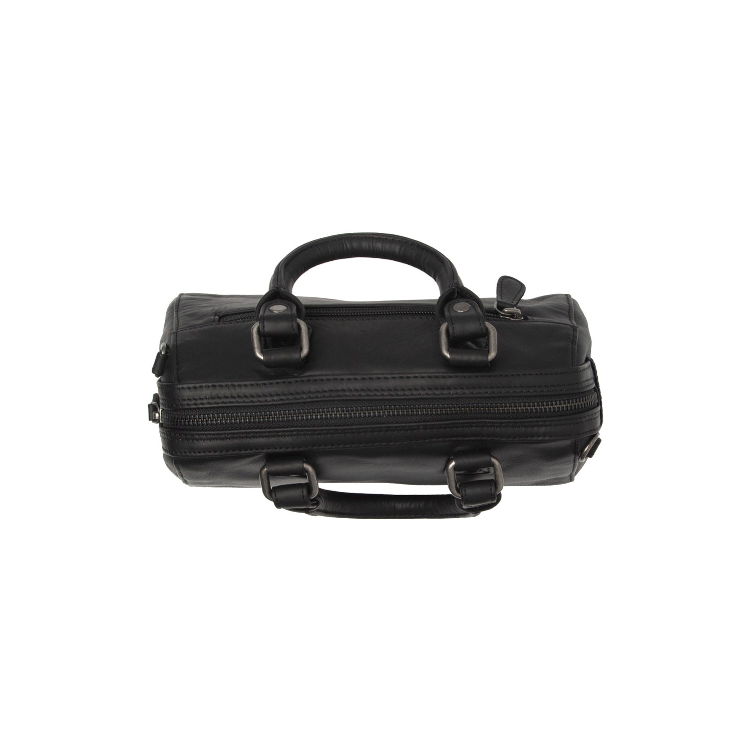Black Leather Handbag Dalford, product view 2