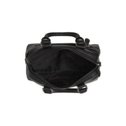 Black Leather Handbag Dalford, product view 3