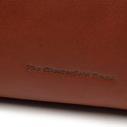 Cognac Leather Handbag Dalford, detail view 6