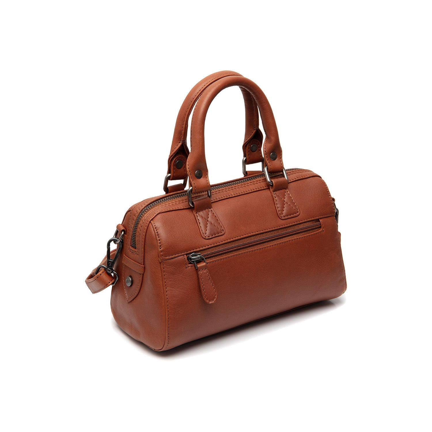 Cognac Leather Handbag Dalford, detail view 7