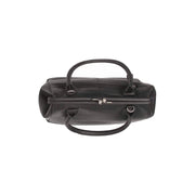 Black Leather Handbag Dorin, detail view 1