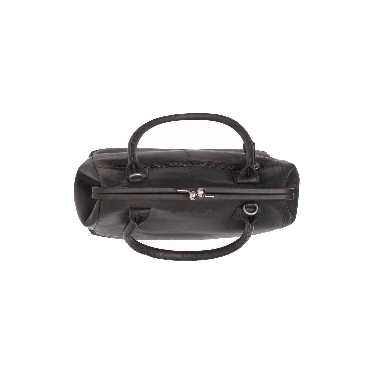 Black Leather Handbag Dorin, detail view 1