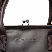 Brown Leather Handbag Dorin, product view 3