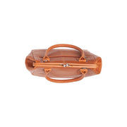 Cognac Leather Handbag Dorin, detail view 1