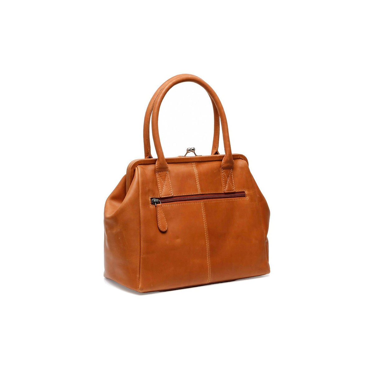 Cognac Leather Handbag Dorin, detail view 4