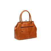 Cognac Leather Handbag Dorin, detail view 4