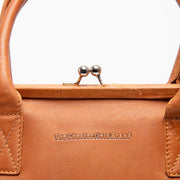 Cognac Leather Handbag Dorin, product view 2