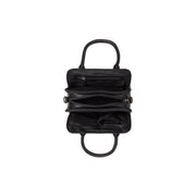 Black Leather Handbag Ezra, detail view 1