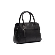 Black Leather Handbag Ezra, detail view 4