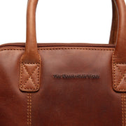 Cognac Leather Handbag Ezra, detail view 4