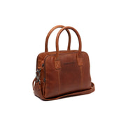 Cognac Leather Handbag Ezra, front view