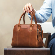 Cognac Leather Handbag Ezra, product view 2