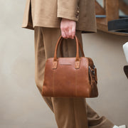 Cognac Leather Handbag Ezra, product view 3