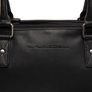 Black Leather Handbag Fenja, product view 2