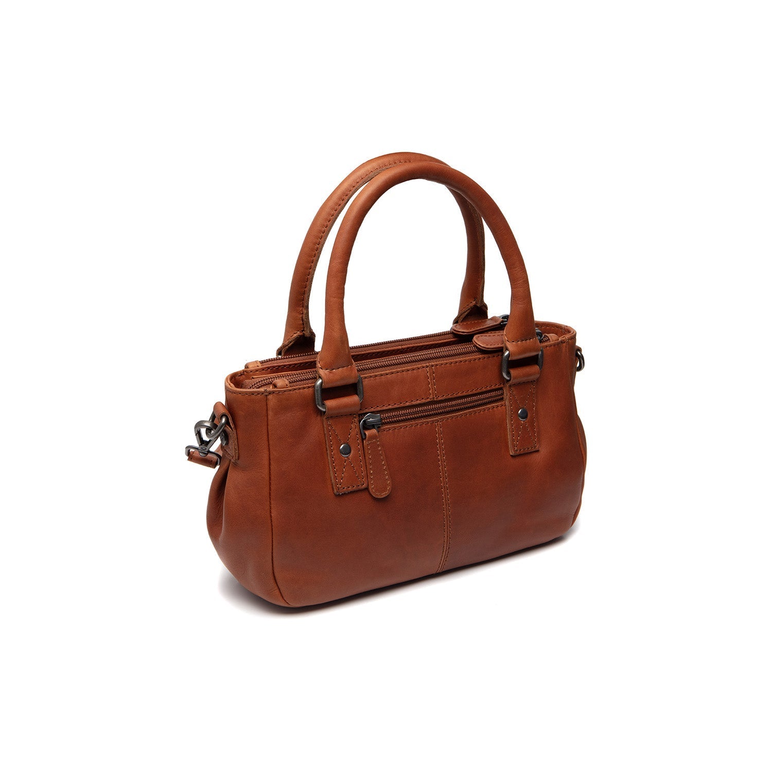 Cognac Leather Handbag Fenja, detail view 5