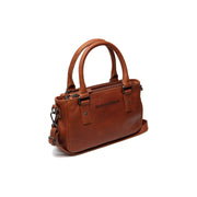 Cognac Leather Handbag Fenja, front view