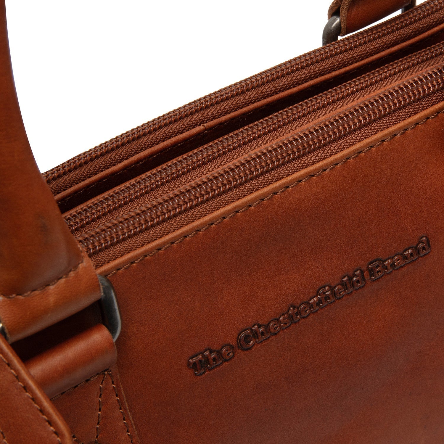 Cognac Leather Handbag Fenja, product view 3