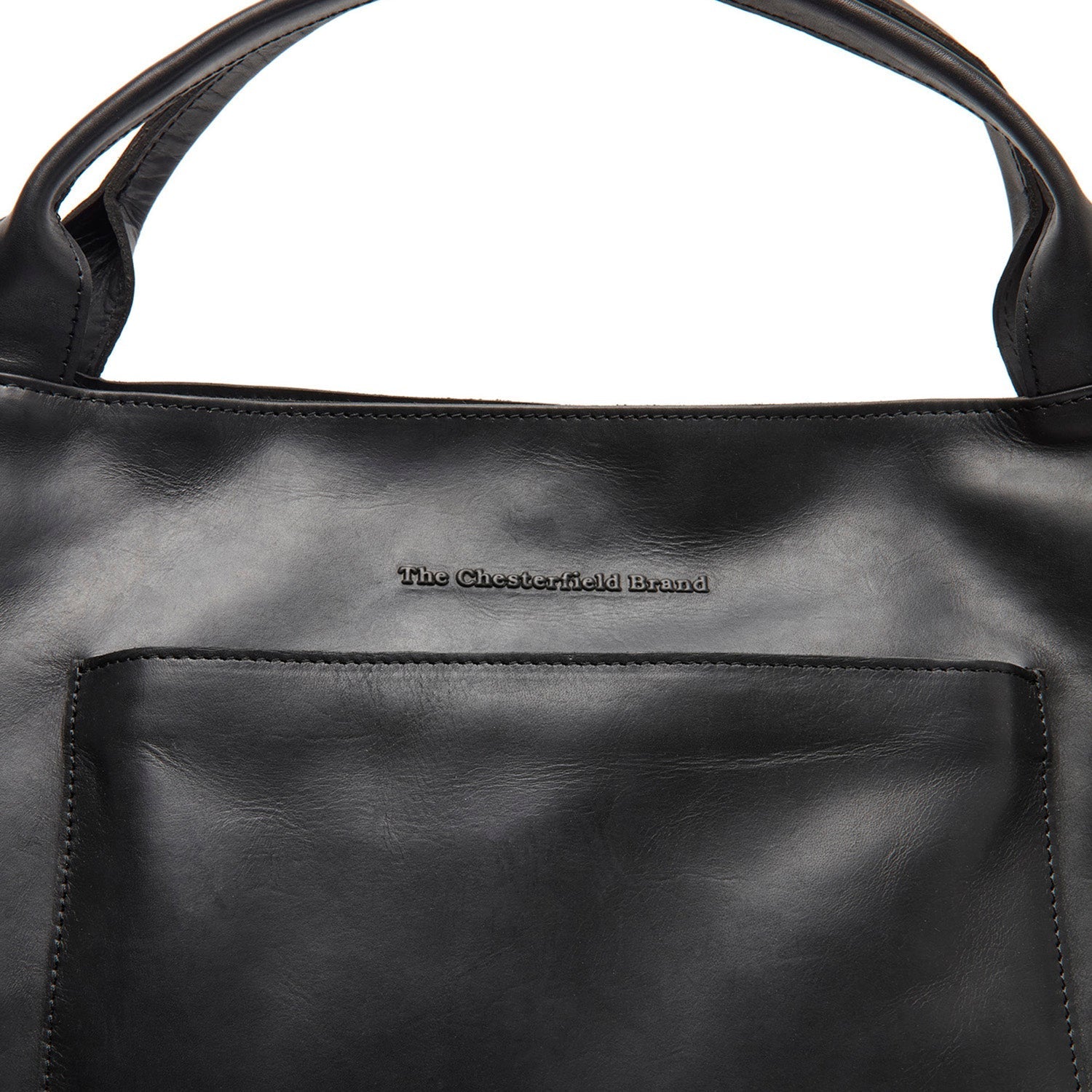 Black Leather Handbag Fioline, product view 2